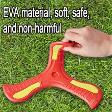Children Boomerang Soft Three-Leaf Outdoor Toy Flying Disc Adult-Kids Interactive Sports Toy for Puzzle Gift