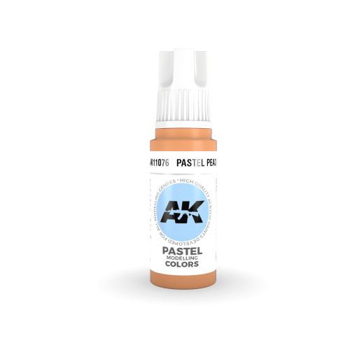 AK Interactive 11076 Pastel Peach 17ml 3rd Gen. Acrylic Model Paint