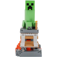 Figurine Minecraft Creeper - EXQUISITE GAMING - Cable Guys - Halter für Kopfhörer, Smartphone oder kleines Zubehör - 20 cm