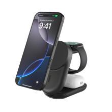 Cargador inalámbrico - BELKIN - Ultracharge 25W Qi2 - 3 en 1 - Compatible con Qi - Carga rápida