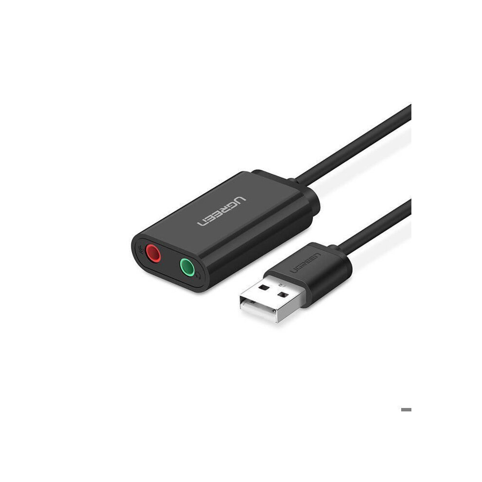 Ugreen Schwarz Externer Soundkarten Musikadapter Usb A 35 Mm Miniklinke 15 Cm - Image 5