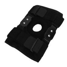 Protective Knee Brace Aluminium Plate Foldable Shock Absorption Anti Slip Black