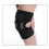 Rodillera negra con placa de aluminio plegable 5