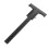 Règle scripteuse en alliage d'aluminium pour menuiserie, forme en T, 229*100 mm, noire 10