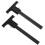 Règle scripteuse en alliage d'aluminium pour menuiserie, forme en T, 229*100 mm, noire 9