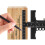 Règle scripteuse en alliage d'aluminium pour menuiserie, forme en T, 229*100 mm, noire 6