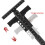Règle scripteuse en alliage d'aluminium pour menuiserie, forme en T, 229*100 mm, noire 4
