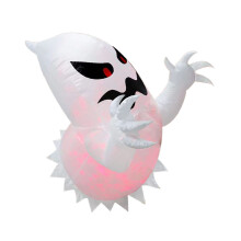 Inflatable Ghost with LEDs, 1.4m Window Decoration for Halloween