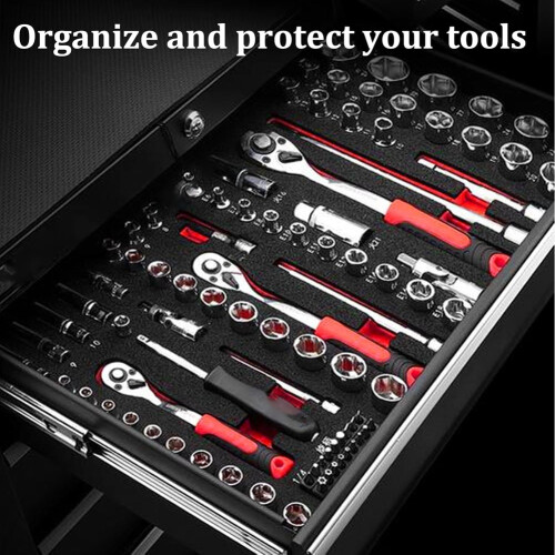 6 Pack Tool Box Foam Inserts for Cases,18 X 12 X1.5 Inch Tool Box Liner Foams Sheets Polyethylene,Toolbox Organizer 2