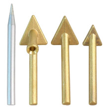 4Pcs Plastic Welding Tools, Triangular Copper , Home Electric Soldering Iron Tip, Plastic Welding Machine Soldering