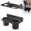 Oil Dual Funnel Holder Storage Rack Includes 2 Removable Drip Cups, Wall Mount Fluid Drain Funnel Kit Organizer Bracket 1