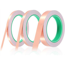 3 Rolls Copper Tape Self-Adhesive 6/10/20 mm X 20 M Copper Foil Tape Copper Foil Tape for Shielding Snail Protection