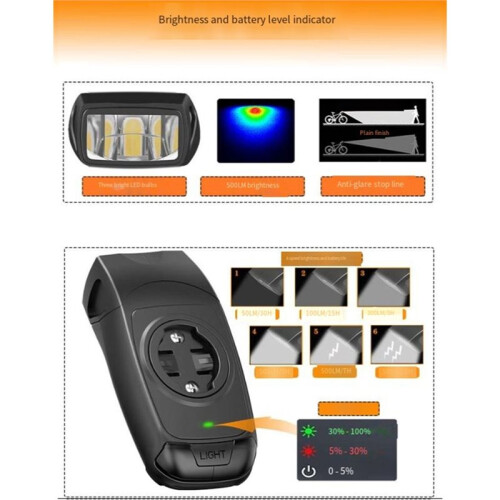3-in-1 Bicycle Lights GPS Computer Base Electronic Speaker Bracket Can Be Installed with , XOSS, BRYTON, IGPSPO 2