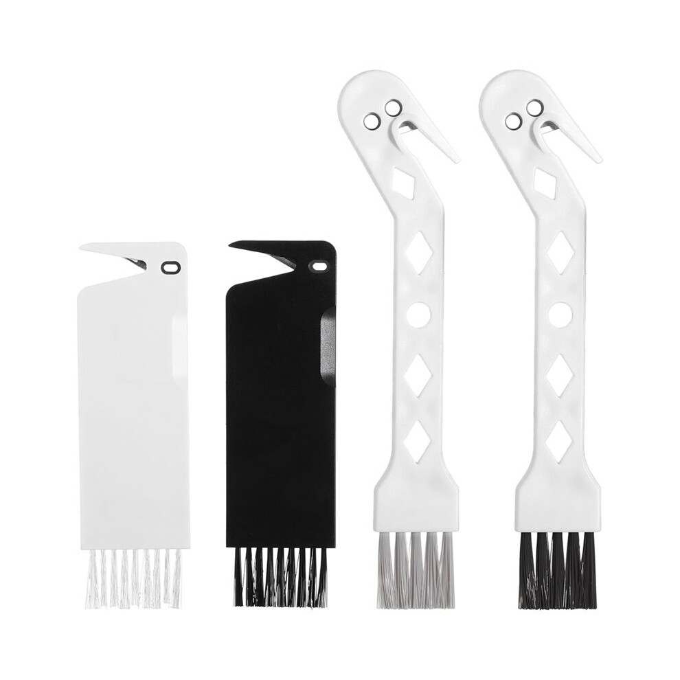 4 Pcs Handheld Vacuum Cleaner Brush, Universal Dust Brush, 2 In 1 Vacuum Roller Cleaning Tool For Sweeping Robot Black/White 6032767161469