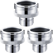 Kit de 3 Adaptadores para Brazo de Ducha con Extremo Esférico, Convierte Brazos Antiguos 14UN y 20UN A Rosca NPT de 1/2 Pulgada, para Convertir