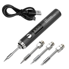 3,7 V 2 A USB-Lötkolben-Set Typ-C, 5 Stufen, Temperatur Einstellbar Von 260 Bis 420 C, Lötkolben-Schweißwerkzeug