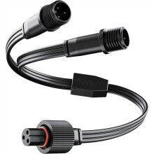 Y-Kontaktsdelare för  Permanent Outdoor Lights-Serien, Förlängningskabel för H705A H705B H705C, 1 Hona Till 2 Hane