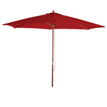 Sonnenschirm Lissabon, Gartenschirm Marktschirm, Ø 3m Polyester/Holz