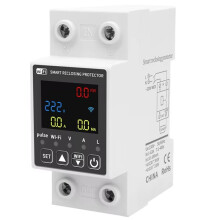 Tuya WiFi Digital Intelligent Current and Voltmeter 10 in 1 AC Meter APP Control DIN Electrical Meter