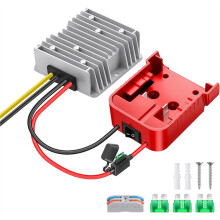 18v to 12v Step Down Converter,for M18 Battery Adapter, 12V 20A 240W Buck Converte,Multifunctional Design
