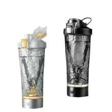 New Electric Protein Powder Mixing Cup Automatic Milk Coffee Protein Water Bottle Kitchen Accessories Black