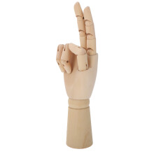2Pièces Main Bois Beige Flexible Pour Peinture Décoration