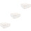 3Pcs Beige Socks Storage Box Underwear Organizer Multiple Grids 8