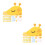 2Ensembles Autocollants Croissance Girafe Eva 2