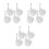 12Pièces Roues Stroller Déambulateur Métal 5