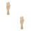 2Pièces Main Bois Beige Flexible Pour Peinture Décoration 3