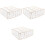 3Pcs Beige Socks Storage Box Underwear Organizer Multiple Grids 3
