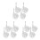 12Pièces Roues Stroller Déambulateur Métal 6