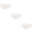 3Pcs Beige Socks Storage Box Underwear Organizer Multiple Grids 4