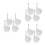 12Pièces Roues Stroller Déambulateur Métal 9