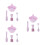 3Ensembles Bols Silicone Pour Masques Mélange Facile DIY 7