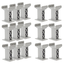 30Pièces Accessoires Ponts De Train Gris Multitierés Pour Voies Jouet