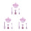 3Ensembles Bols Silicone Pour Masques Mélange Facile DIY 10