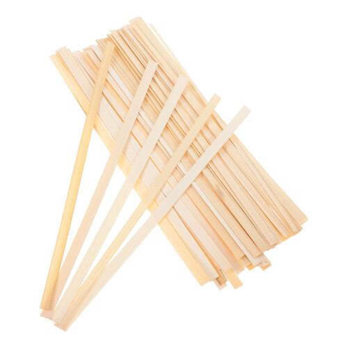 100Pièces Bâtonnets En Bambou Beige Pour Artisanat DIY 2