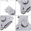 Stainless Steel Box Latch Silver Durable Spring Loaded 3