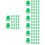 400Pièces Joints Robinet Silicone Vert Kit Réparation 8