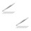 16Pièces Pinces Timbres Acier Durable Tip Large Argenté Precision 10