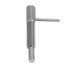 Verrou à Bouton Inox Argenté Ressort Usage