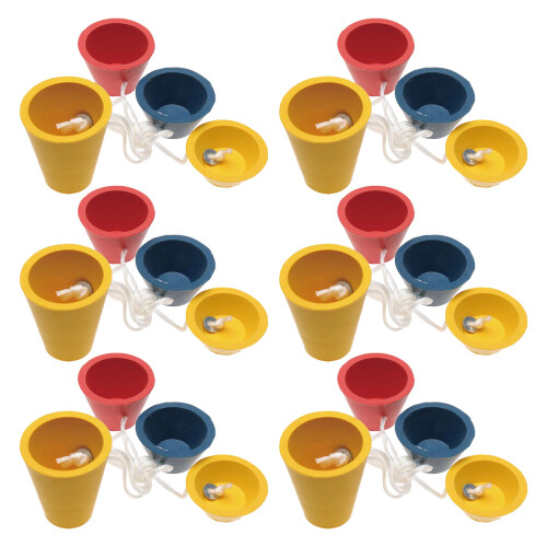 24Sets Multi-Height Rubber Golf Tees for Driving Range Assorted Color 1