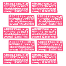 64Pcs Reusable Plastic Painting Stencils Watermelon Red for Art Crafts