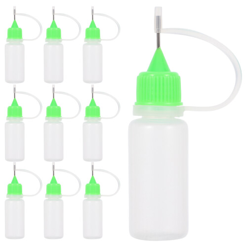 30Pcs Light Empty Squeeze Bottles Fine Tip for Paint Glue Oil