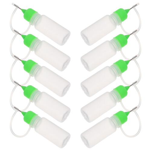 30Pcs Light Empty Squeeze Bottles Fine Tip for Paint Glue Oil 1