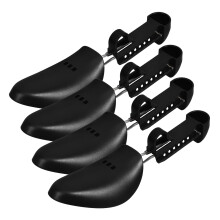 8Pairs Plastic Adjustable Shoe Trees Women Shoe Width Stretcher Black