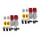 2Sets Cycling Reflectors Set Waterproof Plastic Front Rear Warning Kit 6