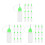 30Pcs Light Empty Squeeze Bottles Fine Tip for Paint Glue Oil 8