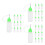 30Pcs Light Empty Squeeze Bottles Fine Tip for Paint Glue Oil 4